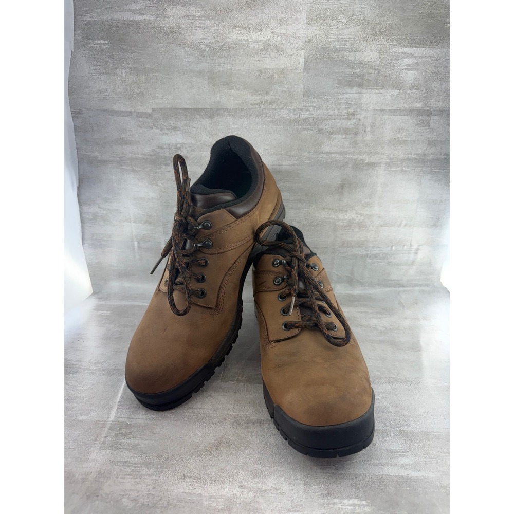 Rockport XCS MLV41 Men Brown Leather Hiking Trail Shoes Vibram Sole Size 12M